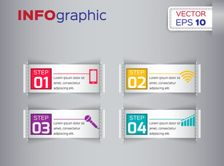Web elements infographic - business design vector illustration