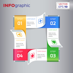 Web elements infographic - business design vector illustration