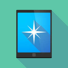 Tablet pc icon with a star