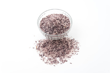 berry rice isolated on white background