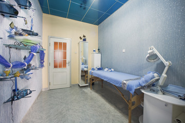 Massage room interior