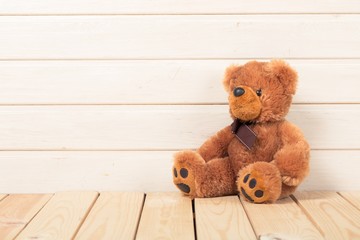Bear, toy, sad.