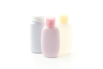 Gel, Foam Or Liquid Soap Plastic Bottle White.