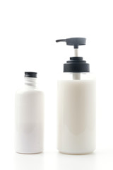 Gel, Foam Or Liquid Soap Plastic Bottle White.