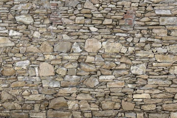 Crédence de cuisine en verre imprimé Pierres Irregular stone wall