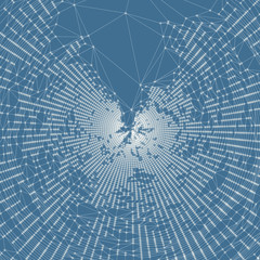 Network background. 3d technology vector illustration.