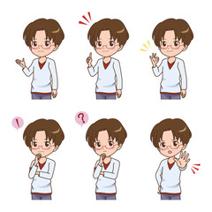 男の子　バリエーション