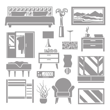 Bedroom Furniture Grey Set