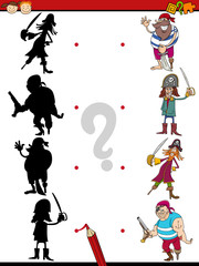 education shadows game cartoon