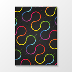 Vector colorful brochure template. Modern design