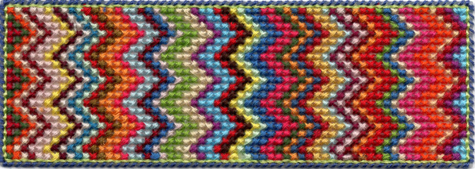 Colorful zig zag pattern