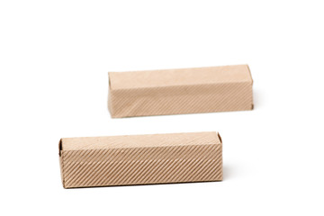 Two Cardboard Boxes, isolated on a White background