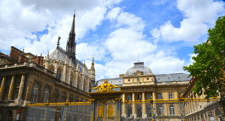 Obraz premium Palais de Justice et Sainte Chapelle de Paris