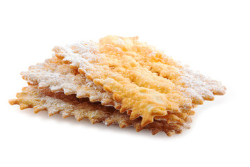 Italian carnival fried pastries "Chiacchere"