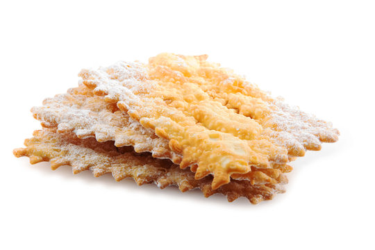 Italian carnival fried pastries "Chiacchere"