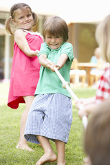 Children Playing Tug Of War