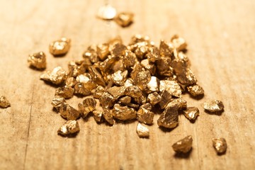 Gold, mine, precious.