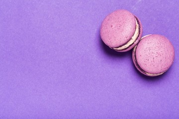 Obraz na płótnie Canvas Macaron, pink, cake.