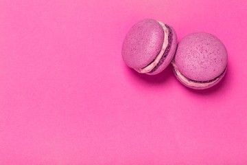 Macaron, pink, cake.