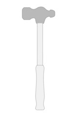 cartoon image of hammer (work tool)