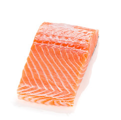 Fresh salmon uncooked fillet