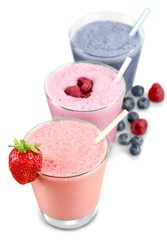 Smoothie, Milk Shake, Fruit.