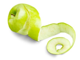Apple, Peel, Peeled.