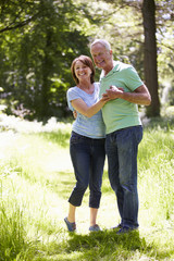 Fototapeta premium Senior Couple Walking In Summer Countryside