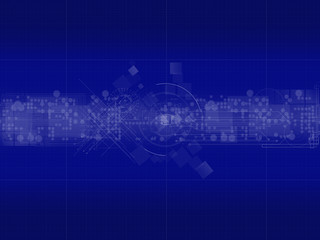 Blue technology background 