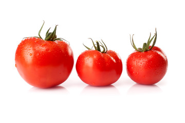 fresh tomatoes  isolated on white background
