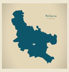 Modern Map - Nisava RS