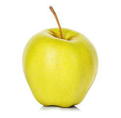 Yellow Apple isolated on white background
