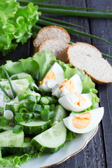 Fresh cucumber salad