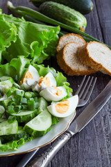 Fresh cucumber salad