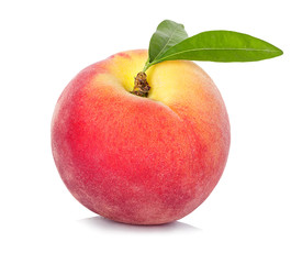 Fototapeta na wymiar Peach isolated on white background