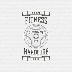 Fitness gym badges logos and labels for any use
