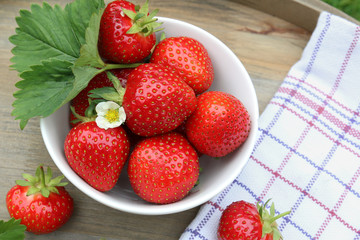Frische Erdbeeren Draufsicht Strawberry Fruits