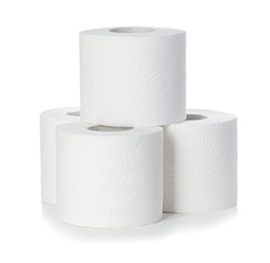 Toilet paper isolated