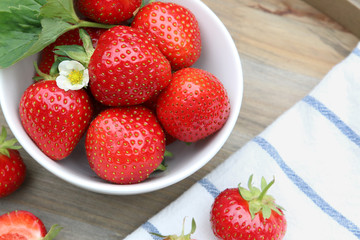 Frische Erdbeeren in einer Schale Strawberry Fruits