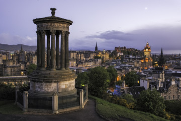 Moon over Edinburgh