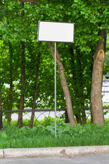 sign on the white background