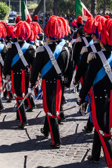 Ufficiali dei Carabinieri in uniforme storica - obrazy, fototapety, plakaty