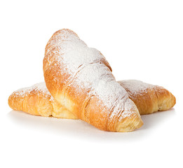 Croissants isolated on white