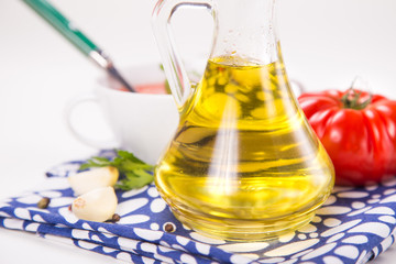 oil with tomatoes