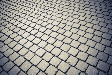 Concrete block pattern floor