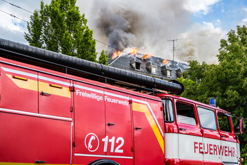 Feuerwehreinsatz Dachstuhlbrand