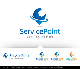 Service Point Logo Design or icon Design
