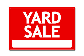 Yard Sale Vector Sign