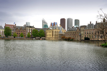 Parliament and court building complex Binnenhof in Hague
