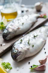 Trouts ready for cooking